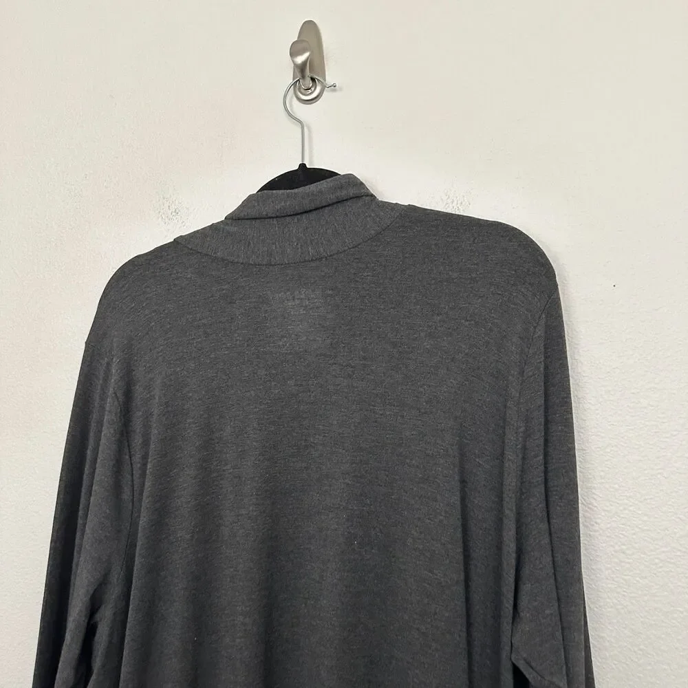 NWT Torrid Super Soft Open Front Duster Cardigan Gray Warterfall Long Women's 3X - Picture 9 of 9